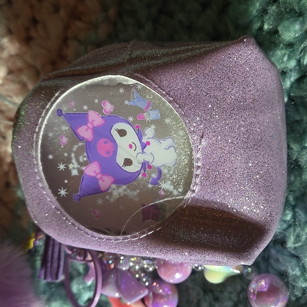 My Melody and Kuromi Mini Backpack 🎒 Pink and Purple Keychains 💜 💕